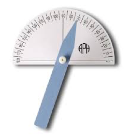 Protractor of Tactile drawing board