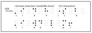 Use of contractions in traditional braille