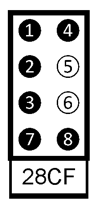 8-dot Braille cell pattern in Unicode