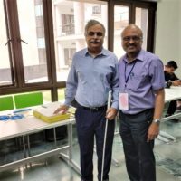 with Mr. Manocha, the founder of Saksham Trust